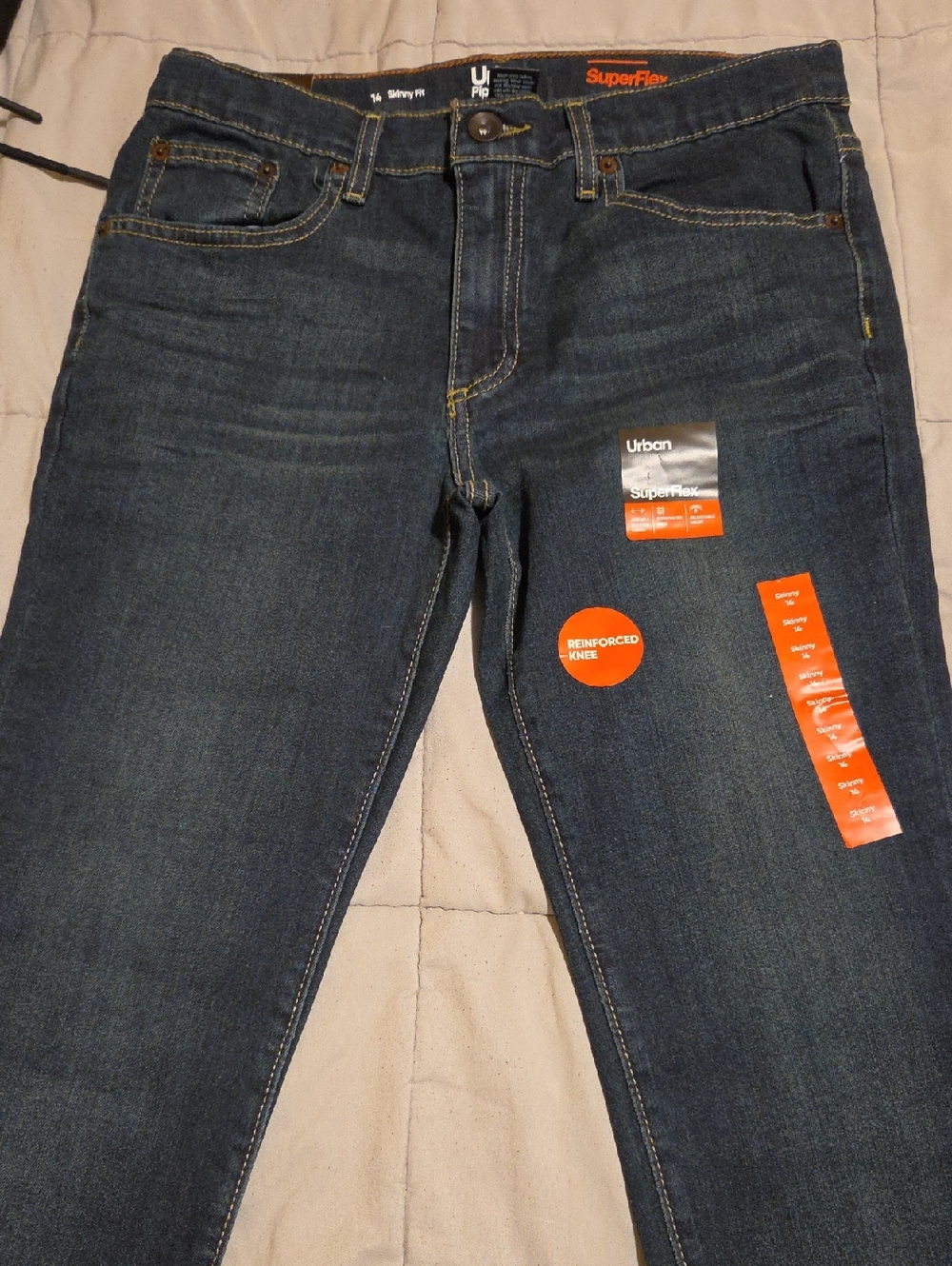 Urban Outfitters Boy's Dark Wash Slim Straight Jeans
